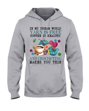 Crochet makes you thin Hooded Sweatshirt tile