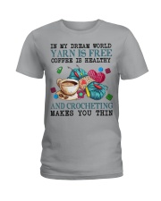 Crochet makes you thin Ladies T-Shirt tile