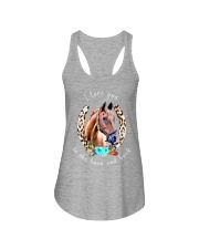 I love you to the barn and back Ladies Flowy Tank tile