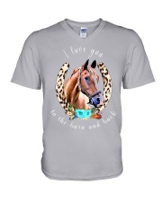 I love you to the barn and back V-Neck T-Shirt tile