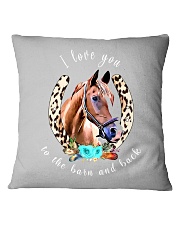 I love you to the barn and back Square Pillowcase tile
