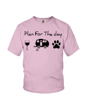 Plan for the day Camping Youth T-Shirt tile