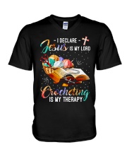 Best summer gift for crochet lovers V-Neck T-Shirt tile