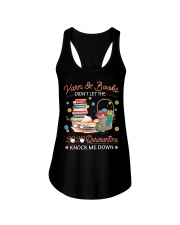 Knitting didn't let qurarantine knock me down Ladies Flowy Tank tile