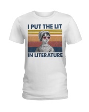 I put the lit in the literature Ladies T-Shirt tile