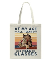 At my age I need glasses Tote Bag tile