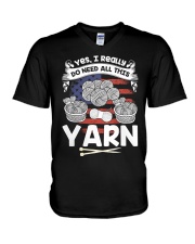 Best knitting gift is for you V-Neck T-Shirt tile