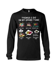 Things I do in my spare time Long Sleeve Tee tile