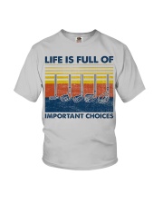 Life is full of important choices Youth T-Shirt tile