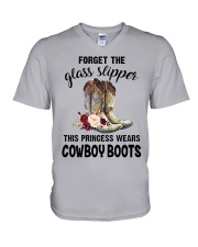 Forget the glass slipper Horse lovers V-Neck T-Shirt tile