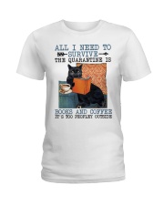 All I need to survive is books Ladies T-Shirt tile