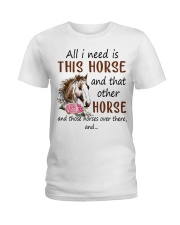 I need these horses Ladies T-Shirt tile