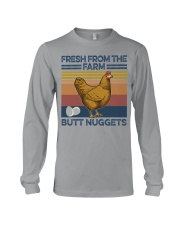 Butt nuggets Chicken Long Sleeve Tee tile