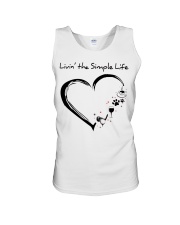 Golf Living the simple life Unisex Tank tile