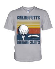 Sinking puts Bangging sluts V-Neck T-Shirt tile