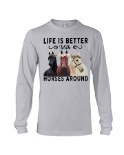 Life Is Better With Horses Around Long Sleeve Tee tile