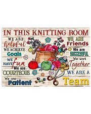 Proud knitting team 17x11 Poster front