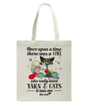 Love cats and yarn Tote Bag tile