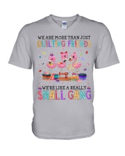 Best summer gift for quilting lovers V-Neck T-Shirt tile
