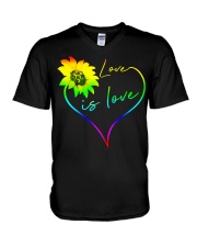 Dare to be different LGBT V-Neck T-Shirt tile