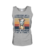 Driving my husband crazy One horse at a time Unisex Tank tile