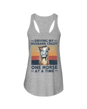Driving my husband crazy One horse at a time Ladies Flowy Tank tile