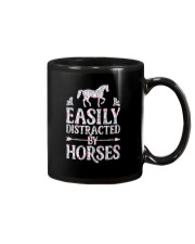 Easly distracted by horse Mug tile