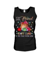 I am not retired Knitting is my full time job Unisex Tank tile