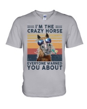 I'm the crazy horse V-Neck T-Shirt tile