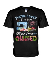 New Arrivals Just Landed V-Neck T-Shirt tile