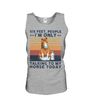 Six feet people Horse lovers Unisex Tank tile