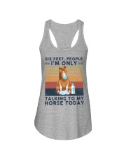 Six feet people Horse lovers Ladies Flowy Tank tile