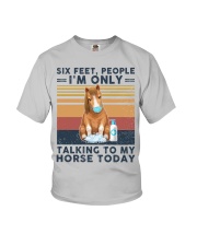 Six feet people Horse lovers Youth T-Shirt tile