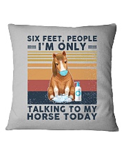 Six feet people Horse lovers Square Pillowcase tile