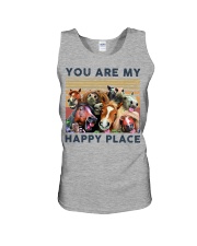 Horse You are my happy place Unisex Tank tile