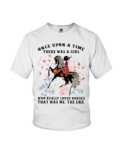 Once upon a time there was a girl who love horse Youth T-Shirt tile