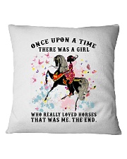 Once upon a time there was a girl who love horse Square Pillowcase tile