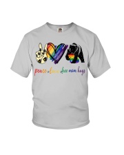 Peace Love Pride Youth T-Shirt tile