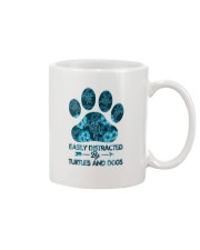 Easily distracted by turtles and dogs Mug tile