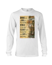 Books give a soul to the universe Long Sleeve Tee tile