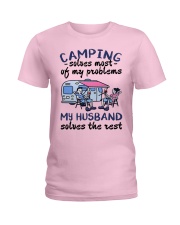 Camping solves most of my problems Ladies T-Shirt tile