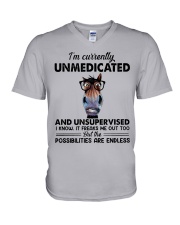 Funny horse V-Neck T-Shirt tile