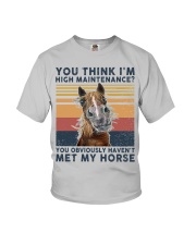 You think I'm high maintenance Horse lovers Youth T-Shirt tile