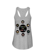 Things I do in my spare time knit Ladies Flowy Tank tile