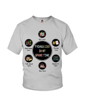 Things I do in my spare time knit Youth T-Shirt tile