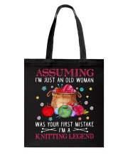 I'm a knitting legend Tote Bag tile