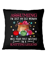 I'm a knitting legend Square Pillowcase tile