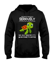 Funny turtle shirt Hooded Sweatshirt tile