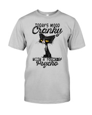 Wine today's mood cranky Classic T-Shirt front