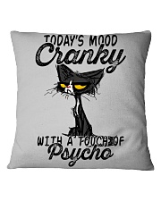Wine today's mood cranky Square Pillowcase tile